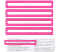 Tinoaly 4 pezzi Cercatore di Linee Mahjong, Lettore di Regole Mahjong Luminoso Adatto ai Principianti Guida Alle Carte Mah Jong Lettore Aiuto Strumento Regali e Accessori Mah Jong per Giocatori (Rosa)
