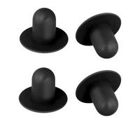 Tinoaly 4pz Tappi per Piscina Fuori Terra, Gomma Fori di Filtri e Pompe Tappi a Muro Piscina per Intex (Nero)