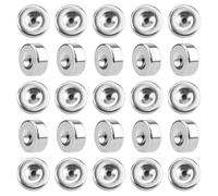 Tinoaly 50 Pezzi di Chiusure Orecchini, Chiusure Piatte Orecchini in Acciaio Inossidabile Accessori di Ricambio per Gioielli Adatti per a Bottone da Donna e Uomo Asta a Spirale da 0,8mm
