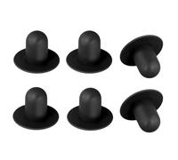 Tinoaly 6pz Tappi per Piscina Fuori Terra, Gomma Fori di Filtri e Pompe Tappi a Muro Piscina per Intex (Nero)