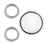 Tinoaly Coperchio per Montalatte con 2 Fruste a Molla di Ricambio, Guarnizione per Coperchio del Montalatte Accessori Macchine da Caffè Compatibile con Nespresso Aeroccino 3/4/Plus