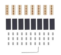 Tinoaly Kit da 8 Connettori per Cavi AWG 6, Terminale a Innesto Rapido 80A Kit di Giunzione Rapida Connettore per Circuito Include Dadi Guaine Termorestringenti e Morsetto a Vite
