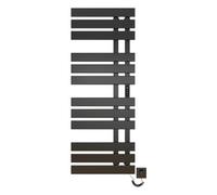 TINS Scaldasalviette Elettrico Bagno Termoarredo Elettrico Bagno WiFi Nero 500×1300mm 450W per Alexa e Google Home e App Portasciugamani Elettrico Scaldasalviette Elettrico Bagno-WiFi Black Right