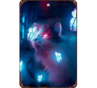 TINSAEGE Metal Tin Sign BladeRunner: Tokyo Nights Poster | Insegne e targhe decorative per la tua casa, bar, club o decorazione da parete - 20,3 x 30,5 cm