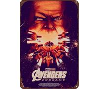 TINSAEGE Targa in metallo con scritta "Avengers: ENDGAME" | Targa decorativa per bar, club o decorazione da parete, 20,3 x 30,5 cm