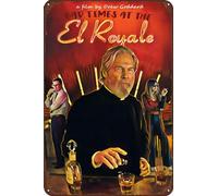 TINSAEGE Targa in metallo con scritta "Bad Times at the El Royale" | Insegne e targhe decorative per la tua casa, bar, club o decorazione da parete, 20,3 x 30,5 cm