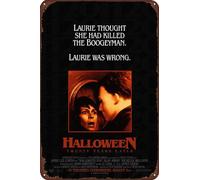 TINSAEGE Targa in metallo con scritta "Halloween H20: 20 Years Later (1998) - Poster alternativo | Insegne e targhe decorative per la tua casa, bar, club o decorazione da parete, 20,3 x 30,5 cm