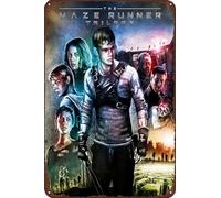 TINSAEGE Targa in metallo con scritta "The Maze Runner Trilogy" | Insegne e targhe decorative per la tua casa, bar, club o decorazione da parete, 20,3 x 30,5 cm