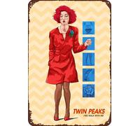 TINSAEGE Targa in metallo con scritta "Twin Peaks: Fire Walk With Me" (lingua italiana non garantita) | Insegne e targhe decorative per la tua casa, bar, club o decorazione da parete, 20,3 x 30,5 cm