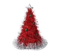 Tinsel Cappello Albero di Natale Cappello Verde Divertente Cappello di Babbo Natale Cappelli Cosplay Party Costume per Adulti Regali Per Mamma E Papà Regali Donne Adulti Bambini Uomini Fidanzata