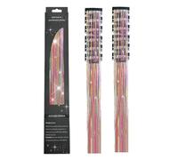Tinsel Clip Per Capelli 12 Lucenti per Capelli con Strie Metallizzate