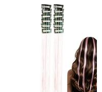 Tinsel Con Clip Per Capelli 12 Pezzi Di Tinsel Da 50 Centimetri Splendenti | Estensioni Capelli Brillanti Adatti a Festa Cosplay Festival Compleanno Vacanza Quotidiano Raduno Costume Celebrazione