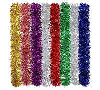 Tinsel di Natale Garland Chunky Streamer Metallici Decorazioni per Un Albero di Natale per Festa di Natale 8pcs Photography Props