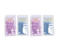 Tinsel Door Curtain Set | 4PCS Reusable Metallic Fringe Backdrop for Parties | PET Foil Curtains for Doors/Walls/Stages | Foldable Design with Adhesive Backding (Blue and Pinkish)