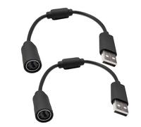 tinshow Confezione da 2 cavi USB staccabili per Xbox One, Xbox 360, Xbox Series X/s, cavo di ricambio per PC Thrustmaster Ferrari Racing Volante Logitech G920 Driving Force (nero)