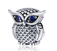 TINSLO Bead Charm Ciondolo Argento Sterling 925 con Cubic Zirconia Pendenti per Pandora Braccialetti, Compatibile con Braccialetti e Collane europei
