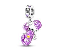 TINSLO Ciondolo 12 Costellazioni Argento Sterling 925 con Cubic Zirconia Pendenti per Pandora Braccialetti, Compatibile con Braccialetti e Collane europei, perfetto Regali per Moglie e Ragazze
