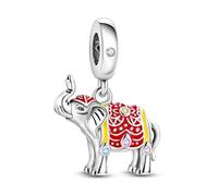 TINSLO Ciondolo Argento Sterling 925 con Cubic Zirconia Pendenti per Pandora Braccialetti, Compatibile con Braccialetti e Collane europei, perfetto Regali per Moglie e Ragazze