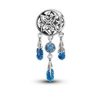 TINSLO Ciondolo Argento Sterling 925 con Cubic Zirconia Pendenti per Pandora Braccialetti, Compatibile con Braccialetti e Collane europei, perfetto Regali per Moglie e Ragazze
