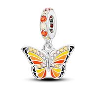 TINSLO Ciondolo Argento Sterling 925 con Cubic Zirconia Pendenti per Pandora Braccialetti, Compatibile con Braccialetti e Collane europei, perfetto Regali per Moglie e Ragazze