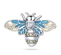 TINSLO Ciondolo Argento Sterling 925 con Cubic Zirconia Pendenti per Pandora Braccialetti, Compatibile con Braccialetti e Collane europei, perfetto Regali per Moglie e Ragazze B8