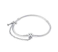 TINSLO Moments-Bracciale Donna Argento 925 Braccialetto Snake Bracciali Gioielli Regalo Natale Compleanno Festa Della Mamma per Moglie Amiche Amica