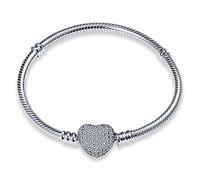 TINSLO Moments-Bracciale Donna Argento 925 Braccialetto Snake Bracciali Gioielli Regalo Natale Compleanno Festa Della Mamma per Moglie Amiche Amica CMB051