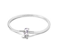 TINSLO Moments-Bracciale Donna Argento 925 Braccialetto Snake Bracciali Gioielli Regalo Natale Compleanno Festa Della Mamma per Moglie Amiche Amica