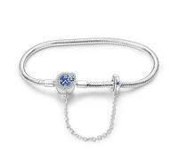 TINSLO Moments-Bracciale Donna Argento 925 Braccialetto Snake Bracciali Gioielli Regalo Natale Compleanno Festa Della Mamma per Moglie Amiche Amica