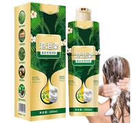 Tinta Capelli Schiuma Vegetale | 200ml Tinta Capelli Consistenza Budino - Crema Colorante Naturale Sfumatura Grigio Scuro per Uso Domestico