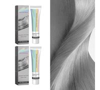 Tinta For Capelli Grigi - Formula A Base Vegetale, Colore A Lunga Durata, Nutriente E Idratante, Facile Applicazione, Tonalità Vivaci For Un Look Alla Moda(2PCS)