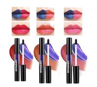 Tinta Labbra Peel Off,3 Pezzi Con Smalto Waterproof Effetto Vetrato | Maschera Labbra Peel Off | Per Scuola Viaggio Feste Uscite Sera Vacanza Matrimonio Lavoro