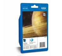 Tinta Original Brother LC1100C Colore Ciano Cartuccia Blu 5.5ml Ricambio