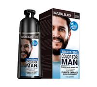 Tinta Per Barba Per Uomini - Prodotti Di Naturali E Istantanei,200ml Colorazione Barba per Capelli Grigi - per Uomo Nonno Papà Casa Viaggio Salon Appuntamento Matrimonio Compleanno