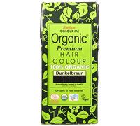Tinta per capelli 100% organica castano scuro 100 g di polvere (Marrone)