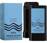 Tinta per capelli nera istantanea 2 in 1, stick anti-sudore impermeabile per coprire i capelli grigi, pettine per tintura temporanea, per tutte le età, familiari e amici