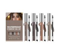 Tinta Sopracciglia - 4 Penne Resistenti All'Acqua Con Durata A Lungo Termine | Gel Trucco Per Sopracciglia,Per Tutti I Giorni Uso Femminile Lavoro Appuntamenti Feste Sport Viaggi Aspetto Naturale