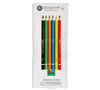 tinta unita 6 Pastelli big mina 6.0 con temperino incluso