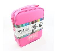 Art Box TintaUnita Skylinecolor 110 colori FUCSIA astuccio con manico e interno organizzato con pastelli mina 4,2mm antirottura + colori multicolor edizione limitata