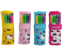 TINTA UNITA Astuccio a Rotolo Brush 18 Pennarelli Bipunta Hello Kitty 50th Anniversary 60930 (ONE SIZE, COLORI ASSORTITI) (Taglia Unica, Colori Assortiti)