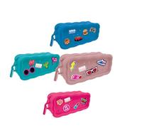 Tinta Unita - Astuccio Baulotto Biscotto in silicone con Pins click staccabili + omaggio 1 conf di 5 Pins (1 pezzo Random)