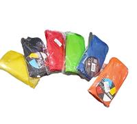 Tinta Unita Astuccio BiTwin 24 Pastelli, con Zip e 4 Tasche Interne, in 6 Colori Assortiti (Nero, Rosso, Verde, Arancione, Giallo, Blu) 1 Pezzo, Random al disponibile