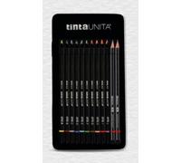 Tinta Unita Astuccio di latta 12 Pastelli 4.2 Multicolor+ Accessori
