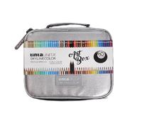 Tinta Unita Astuccio Glitter Skylinecolor Art Box con 110 pastelli - ARGENTO GLITTER