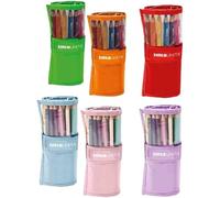 TINTA UNITA Astuccio Rotolo Completo di 24 pastelli + 1 matita - rotolo colore ROSA