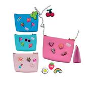 Tinta Unita - Borsetta con Tracolla in silicone con pins removibili + omaggio set di 5 pins (1 pezzo Random)