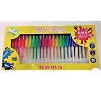 Tinta Unita Confezione da 24 penne a Gel Glitter Profumate Glitterate