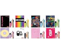 Tinta Unita Diario Scuola 2025/2026 - 12 Mesi Datato - 384 Pagine Kit Accessori STABILO + Bustina Mesh (Nero e Rosa)