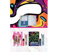 Tinta Unita Diario Scuola 2027 Accessori STABILO - 12 Mesi Datato - 384 Pagine Quadretti 4mm - Set con Evidenziatore, Penna, Matita e Fineliner - Grafica Teen (#graffiti)