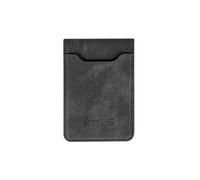 Tinta Unita ETRES Smart Wallet Deux Compatto Portacarte - MagSafe RFID Slim, Uomo Donna, Design Deux Black (Nero)